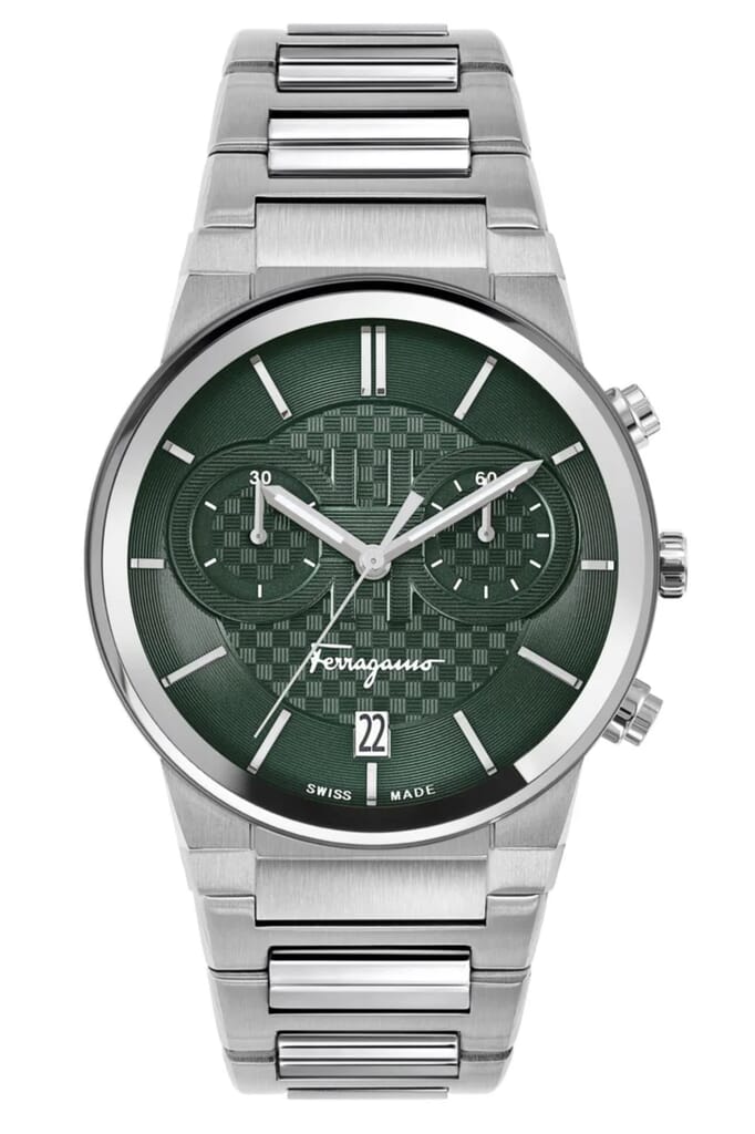 Salvatore Ferragamo Sapphire Chronograph Green Watch - SFME00421
