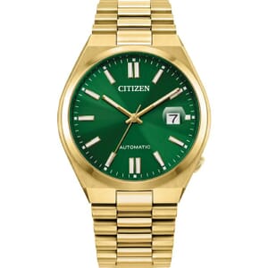 Citizen Tsuyosa Golden Bracelet Green Dial Automatic Watch NJ0152-51X