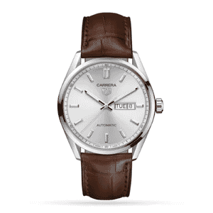 TAG Heuer Carrera Three-Hand Automatic Brown Leather Men's Watch
