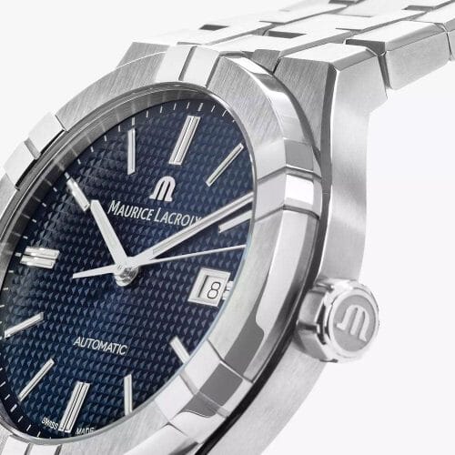 Maurice Lacroix Aikon Automatic 42mm Blue Clous de Paris Dial - AI6008-SS002-430-1 - Image 4