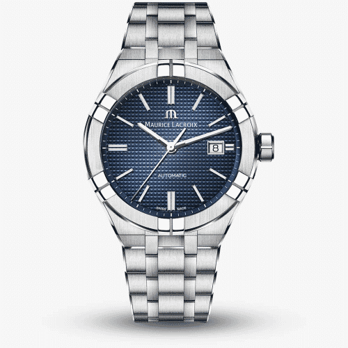 Maurice Lacroix Aikon Automatic 42mm Blue Clous de Paris Dial - AI6008-SS002-430-1 - Image 1