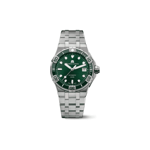 Maurice Lacroix Venturer Green Dial Automatic Men's Watch - AI6057-SSL52-630-1