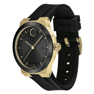 Movado Bold Quartz Black Dial Black Silicone - 3600623