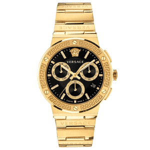 Versace Greca Chrono 43mm Men's Gold Watch - VEZ900421