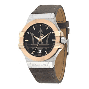 Maserati Brown Leather Potenza Men's Watch - R8851108014