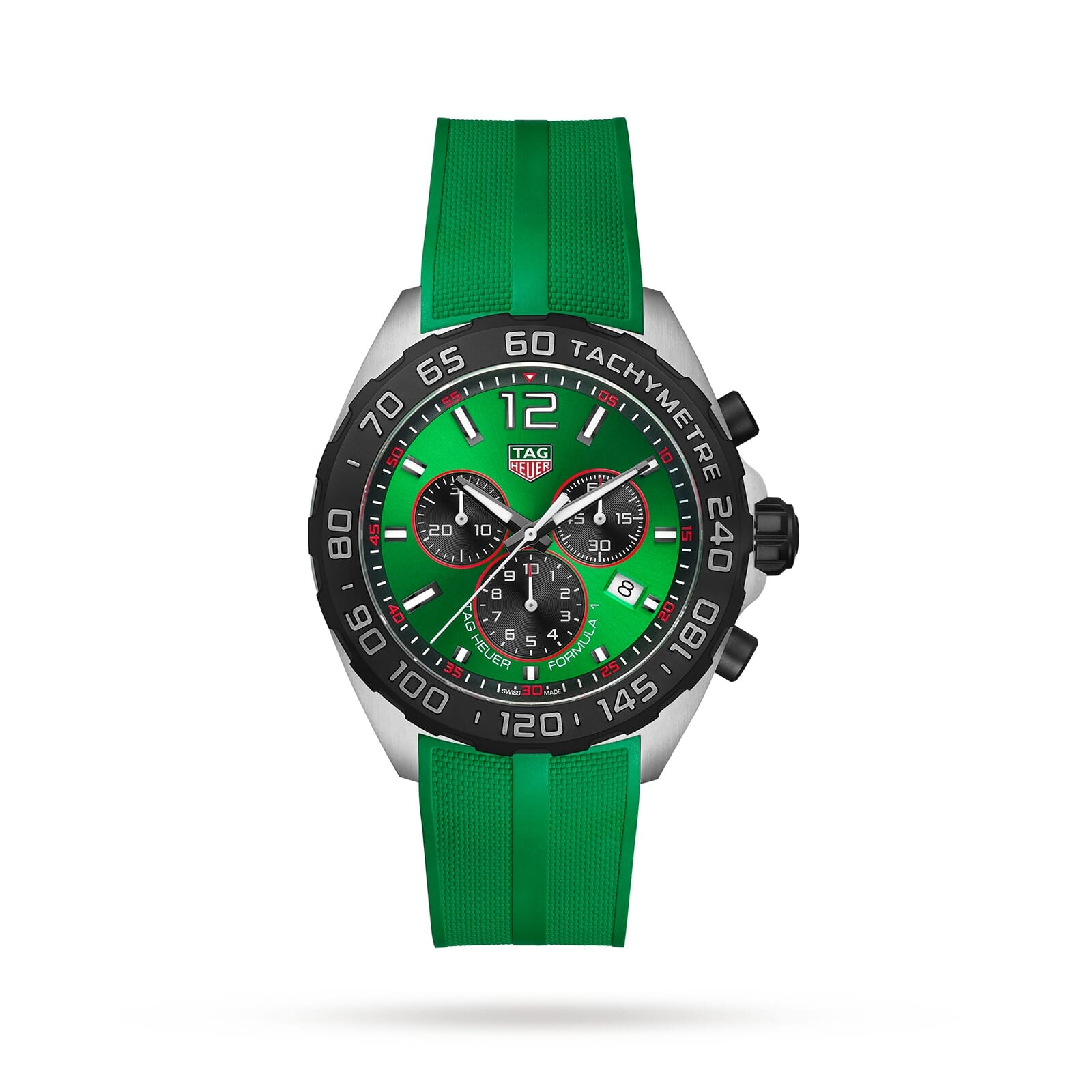 Formula 1 Quartz Chronograph Green Rubber 200M 43mm Men's Watch  CAZ101AP.FT8056
